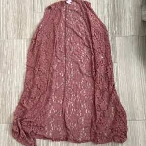 Lularoe Joy Vest Size M mauve